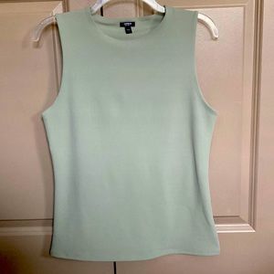Express Body Contour High Compression Crew Neck Tank- Sage Green- Large